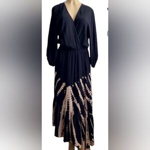 Young Fabulous & Broke NWT Tie Dye Asymmetrical Faux Wrap Jillian Dress.